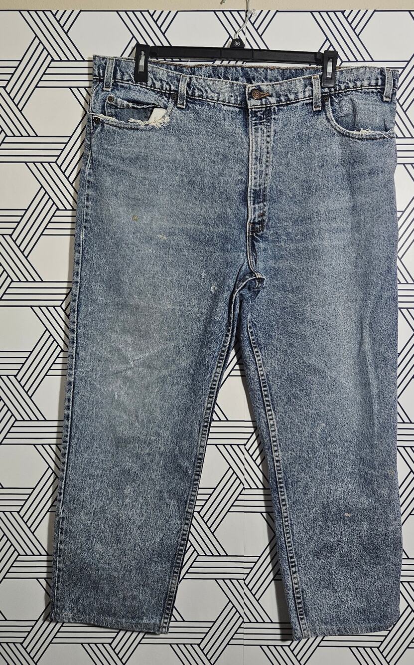 Mens Vintage Levi 540 Acid Washed Jeans size 44